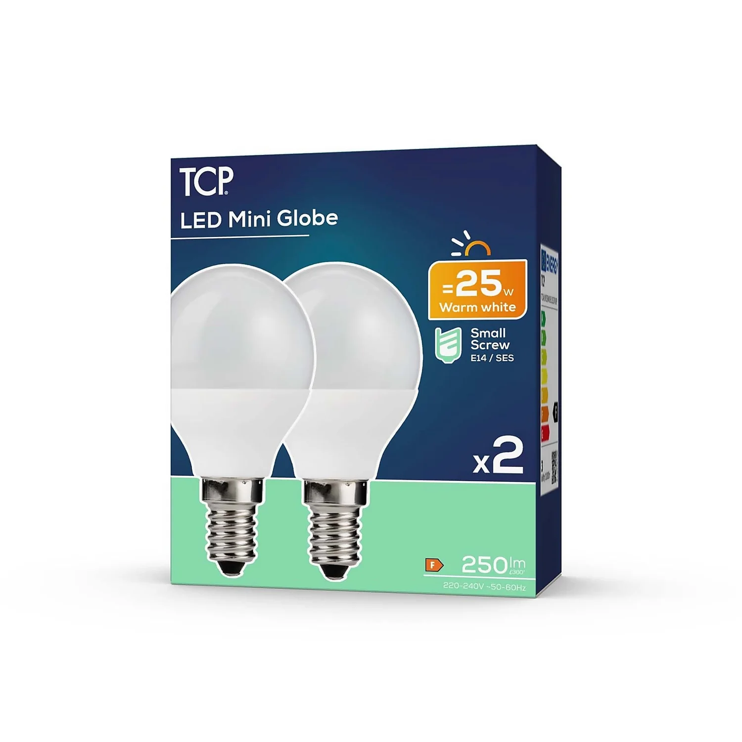 TCP LED Globe 25W SES Warm Nd Light Bulb - 2 Pack 2 TCP LED Globe 25W SES Warm Nd Light Bulb - 2 Pack - Image 2