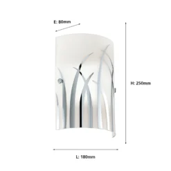 Eglo Rivato Wall Light - Chrome & White 6 Eglo Rivato Wall Light - Chrome & White -Outlet Home Harmony Store 12828274 8534832952351522