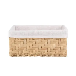 White & Natural Water Hyacinth Baskets - Set Of 3 -Outlet Home Harmony Store 12829228 1914832982484926