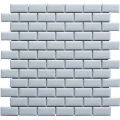 House Of Mosaics White Mini Metro Mosaic Tile (Sample Only) - 150 X 110mm