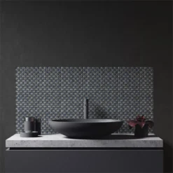 House Of Mosaics Black Jewel Mosaic Tile - 300 X 300mm