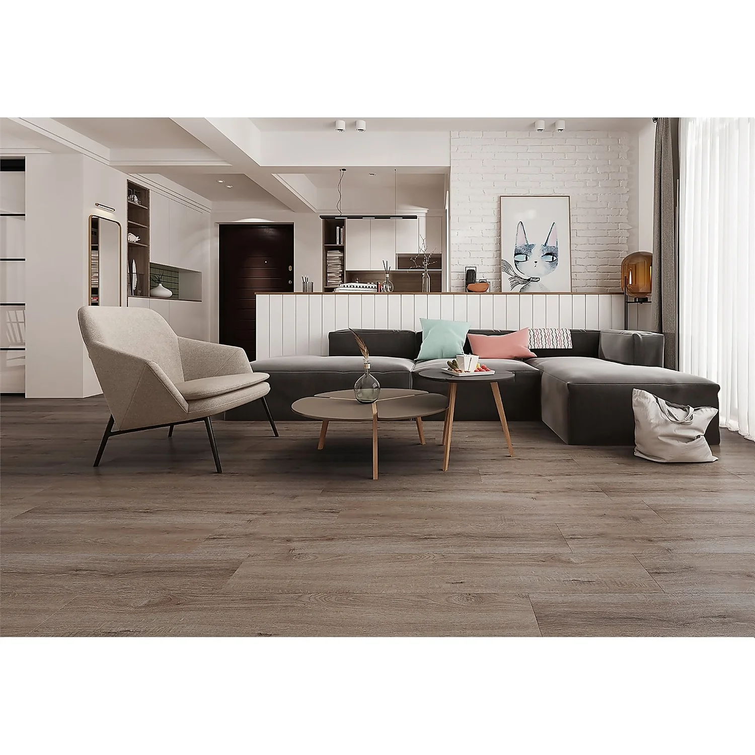 Kraus Premium Rigid Core Luxury Vinyl Floor Tiles - Mercia 1 Kraus Premium Rigid Core Luxury Vinyl Floor Tiles - Mercia