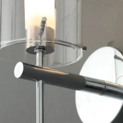 Gene Clear Cylinder Wall Light - Chrome -Outlet Home Harmony Store 12832044 7494832982829512