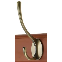 None Beech Victorian Hook Rail - Antique Brass - 4 Hooks -Outlet Home Harmony Store 12832351 1404846153995339