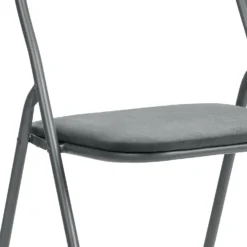 Folding Chair - Dark Grey 10 Folding Chair - Dark Grey -Outlet Home Harmony Store 12834894 3305019784773549