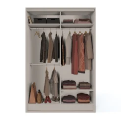 Cashmere Freestanding Sliding Wardrobe With Interiors (W)1530mm -Outlet Home Harmony Store 12835782 2454847722538817