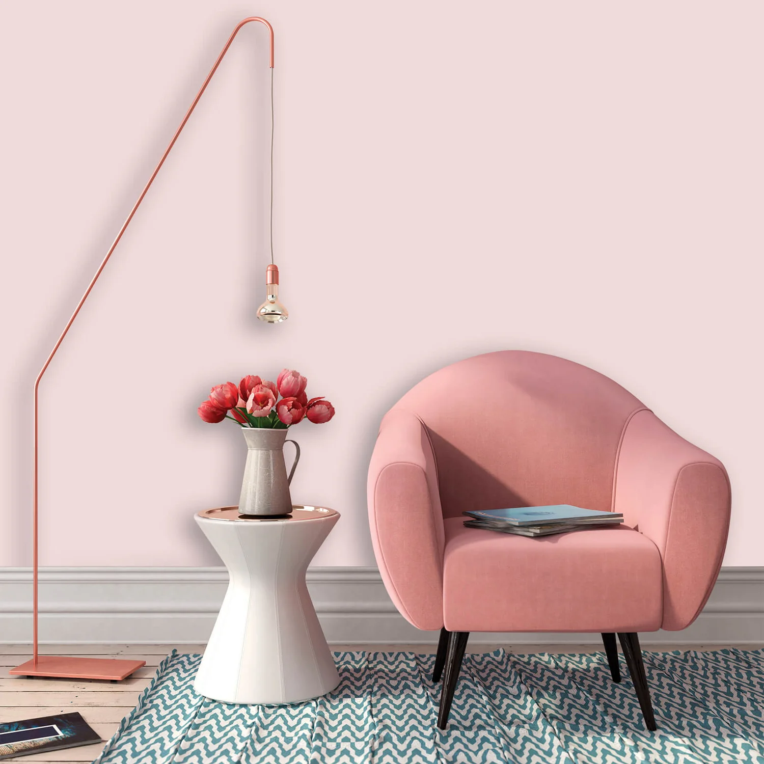 Homebase Matt Emulsion Paint Rose Haze - 2.5L 3 Homebase Matt Emulsion Paint Rose Haze - 2.5L - Image 3