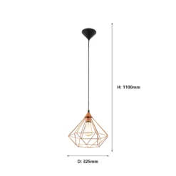 Eglo Tarbes Large Pendant Light - Copper 6 Eglo Tarbes Large Pendant Light - Copper -Outlet Home Harmony Store 12836715 6214833170588331