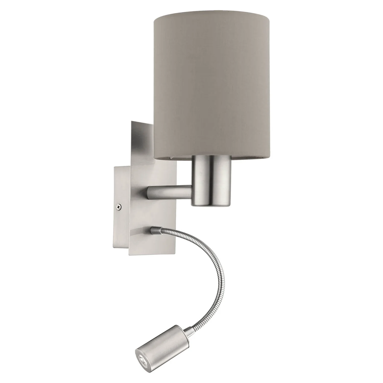 Eglo Pasteri Wall Light - Satin Nickel 2 Eglo Pasteri Wall Light - Satin Nickel - Image 2