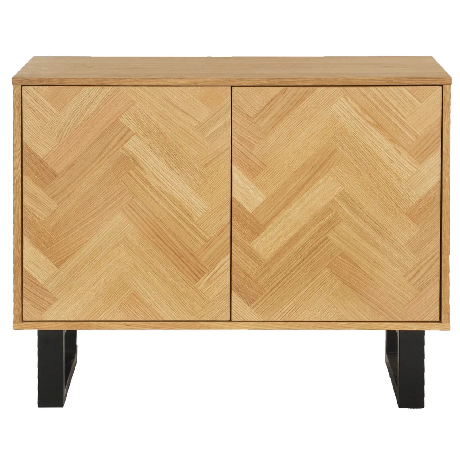 Skelby Herringbone Oak Sideboard 4 Skelby Herringbone Oak Sideboard - Image 4