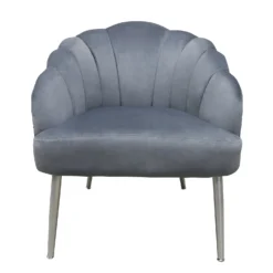 Sophia Scallop Occasional Chair - Grey 9 Sophia Scallop Occasional Chair - Grey -Outlet Home Harmony Store 12838886 1264843597067370
