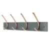 4 Large Rib Copper Hook On Slate Grey Bloc Board