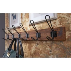 6 Black Wire Hook On Antique Board 6 6 Black Wire Hook On Antique Board -Outlet Home Harmony Store 12839326 2034845859911795