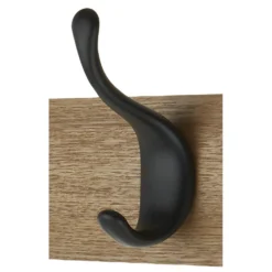 6 Black Modern Hook On Ash Board -Outlet Home Harmony Store 12839428 4584847725039290