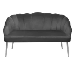 Sophia Scallop Occasional Sofa - Grey -Outlet Home Harmony Store 12840470 1384862235640740