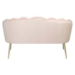 Sophia Scallop Occasional Sofa - Blush 9 Sophia Scallop Occasional Sofa - Blush -Outlet Home Harmony Store 12840480 1374862164813305