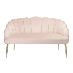 Sophia Scallop Occasional Sofa - Blush 8 Sophia Scallop Occasional Sofa - Blush -Outlet Home Harmony Store 12840480 1494875398592909
