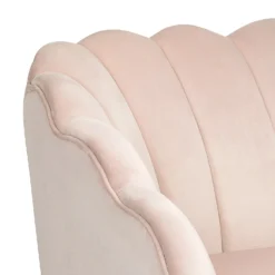 Sophia Scallop Occasional Sofa - Blush 10 Sophia Scallop Occasional Sofa - Blush -Outlet Home Harmony Store 12840480 9164862164842207