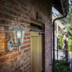 Lutec Grosvenor Stainless Steel Outdoor Wall Lantern -Outlet Home Harmony Store 12840505 1054952656644510