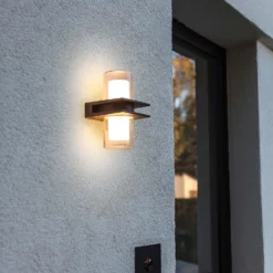 Lutec Tango LED Up & Down Outdoor Wall Light - Anthracite -Outlet Home Harmony Store 12840635 2044952683082967