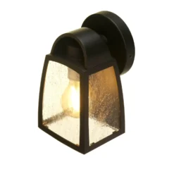 Lutec Kelsey Outdoor Wall Lantern - Black -Outlet Home Harmony Store 12840644 5954833191829504