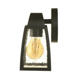 Lutec Kelsey Outdoor Wall Lantern - Black -Outlet Home Harmony Store 12840644 7114833191896998