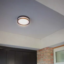 Lutec Rola LED Outdoor Bulkhead Light - Anthracite -Outlet Home Harmony Store 12840746 1664952682958110