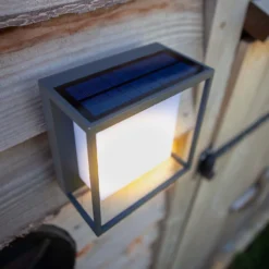 Lutec Curtis Solar LED Outdoor Wall Light With PIR Motion Sensor -Outlet Home Harmony Store 12840750 7534952683053480