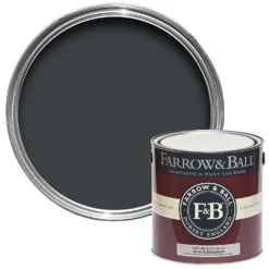 Farrow & Ball Estate Matt Emulsion Paint Off-Black - 2.5L