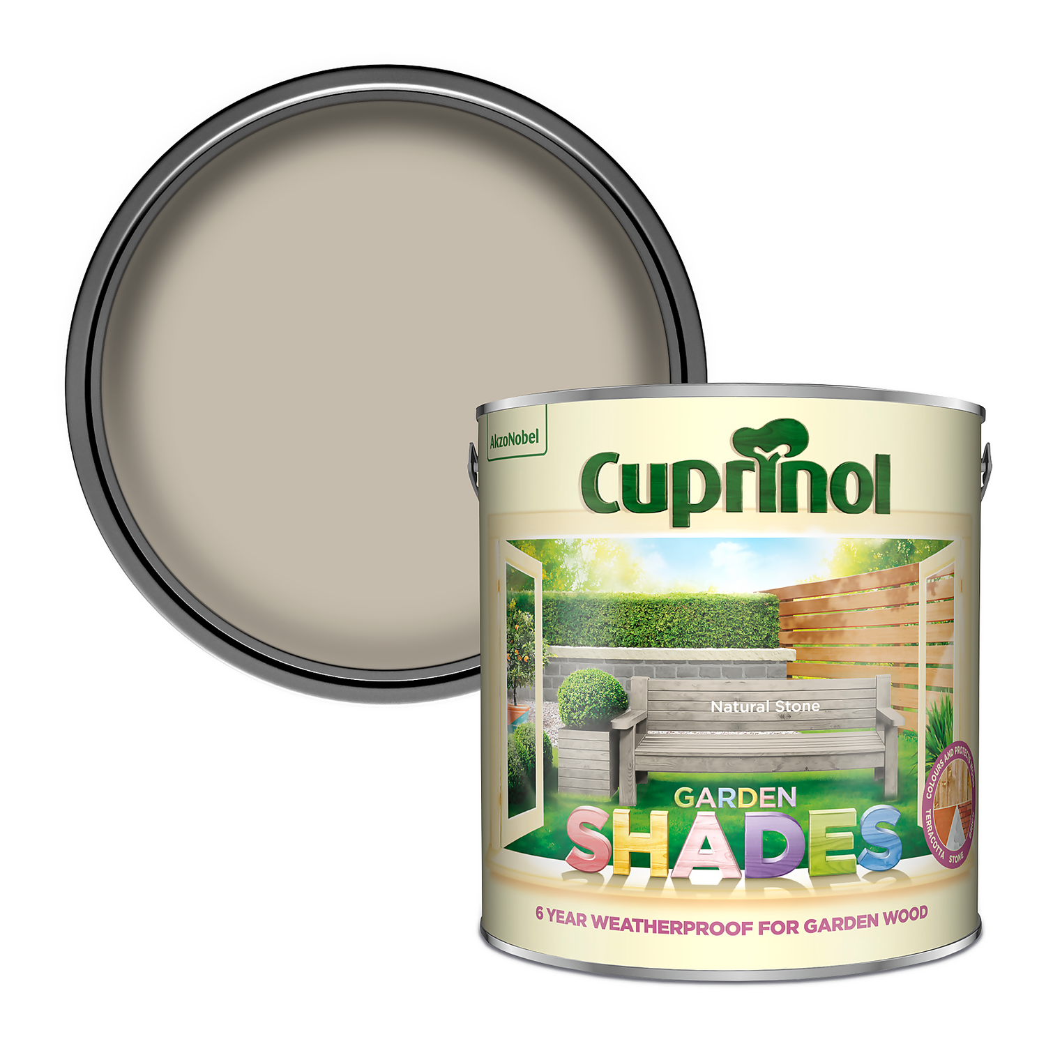 Cuprinol Garden Shades Natural Stone - 2.5L 1 Cuprinol Garden Shades Natural Stone - 2.5L