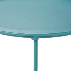 Folding Side Table Dark Teal -Outlet Home Harmony Store 12879006 2084888469412858