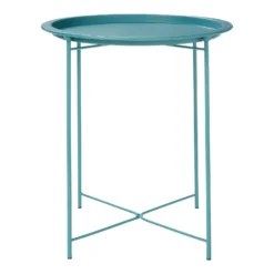 Folding Side Table Dark Teal -Outlet Home Harmony Store 12879006 9224888469517198