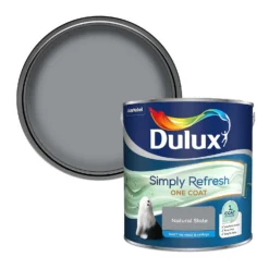 Dulux Simply Refresh One Coat Matt Emulsion Paint Natural Slate - 2.5L
