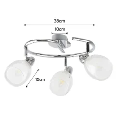 Eliza 3 Lamp Spotlight Plate - Chrome -Outlet Home Harmony Store 12882217 2064843518191664