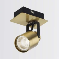 Lucy Single Lamp Spotlight - Gold & Black -Outlet Home Harmony Store 12882218 1114843518434490