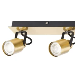 Lucy 3 Lamp Spotlight Plate - Gold & Black -Outlet Home Harmony Store 12882221 9004843518965340