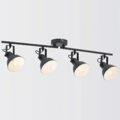 Alfie 4 Lamp Spotlight Bar - Grey 7 Alfie 4 Lamp Spotlight Bar - Grey -Outlet Home Harmony Store 12882233 5024843520018118