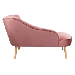 Lara Luxury Velvet Chaise Longue - Rose -Outlet Home Harmony Store 12882857 1884893575147463