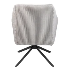 Pia Pleat Swivel Chair - Silver -Outlet Home Harmony Store 12882871 1854887373095483