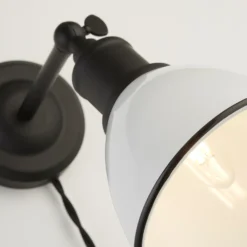 Country Living Farmhouse Plug In Wall Light - White -Outlet Home Harmony Store 12882888 9254860936882618