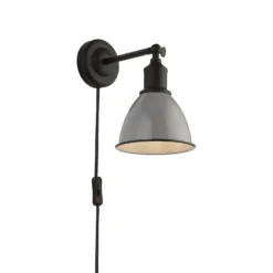 Country Living Farmhouse Plug In Wall Light - Grey -Outlet Home Harmony Store 12882889 9754860936557757