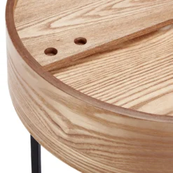 House Beautiful Halo Wood Side Table -Outlet Home Harmony Store 12886093 1264862228145522