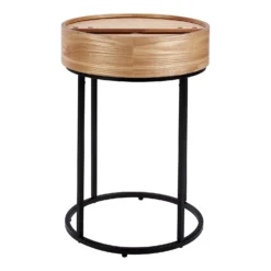 House Beautiful Halo Wood Side Table -Outlet Home Harmony Store 12886093 1984862228046201