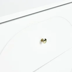 House Beautiful Taylor 2 Drawer Bedside Table - White -Outlet Home Harmony Store 12886096 1744862228175387