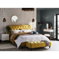 House Beautiful Taylor 2 Drawer Bedside Table - White -Outlet Home Harmony Store 12886096 7194862227978359