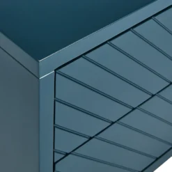 House Beautiful Trixie 2 Drawer Bedside Table - Blue -Outlet Home Harmony Store 12886098 5114862228185110