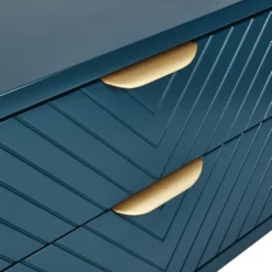 House Beautiful Trixie 2 Drawer Bedside Table - Blue -Outlet Home Harmony Store 12886098 7974862228155146