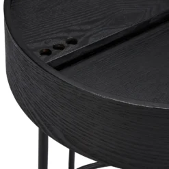 House Beautiful Halo Black Ash Side Table -Outlet Home Harmony Store 12886103 1424862228108274