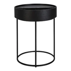 House Beautiful Halo Black Ash Side Table -Outlet Home Harmony Store 12886103 8364862228058342
