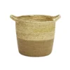 Neutral Corn And Jute Medium Woven Basket